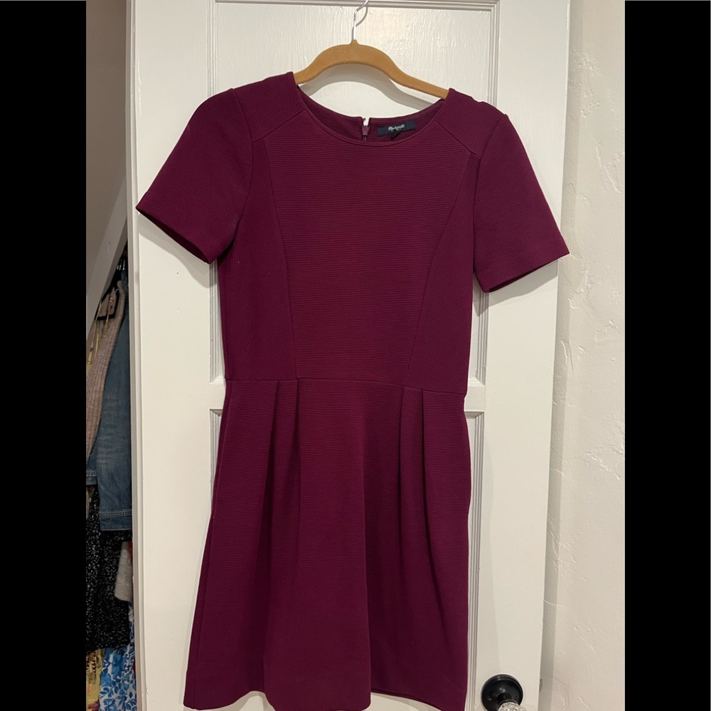 Madewell burgundy knit dress